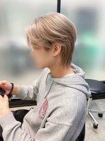 ピークツー 吉祥寺Second(PEAK2)&nbsp;吉祥寺メンズ韓国風センターパート×ミルクティーベージュ