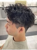 メンズ刈り上げショートパーマ