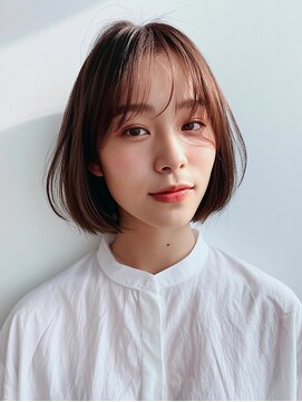 ロディーナコク 大口 新子安(rodina.coc) ダークパープル/ナチュラルショート/ミルクブラウン/夏/大口子安