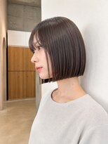 フォト 新宿三丁目(foto) 髪質改善縮毛矯正地毛風ストレート切りっぱなしボブ