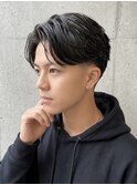 曲がる縮毛矯正テーパーフェードニュアンスパーマ
