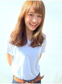 ミディアム  外国人風ハイライト