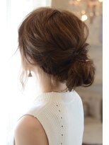 シェア(SHARE hair make works)&nbsp;【SHARE】☆ゆるっとふんわりまとめ髪お団子スタイル☆