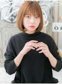 *mod's越谷*横顔美人♪外国人風カラー前下がりボブa