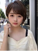 【津賀雅也】小顔可愛い　丸みショート　