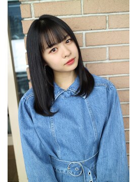 サロンドミルク 原宿(salon de MiLK) 【salon de MiLK 原宿】ミディアムサラツヤストレート