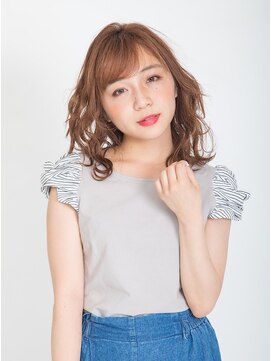 ステラ 坂戸にっさい店(STELLA) 伸ばしかけ斜めバングふわミディ