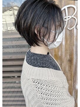 バンビ プライベート サロン(Bambi private salon) 耳掛けショートボブ*透明感アッシュベージュカラー＊Bambi松平愛
