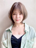 アイティーバイアルバム 下北沢店(IT by ALBUM)&nbsp;エアリーショート_ショコラベージュボブルフベビーバング_28644