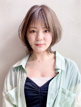 アイティーバイアルバム 下北沢店(IT by ALBUM) エアリーショート_ショコラベージュボブルフベビーバング_28644