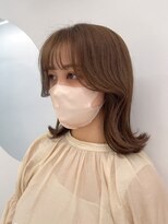 ローウェ 渋谷(Louwe)&nbsp;ブリーチなしのミルクティーベージュ【Louwe 渋谷 mitsuki】