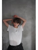 ヘアーラウンジ エゴ(Hair Lounge EGO) ドライ質感でつくるショートボブ ペールベージュ 武蔵新城 坂本