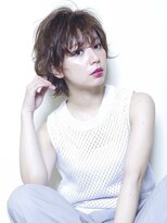 リバティ 吉祥寺(Liberty)&nbsp;色気ショートパーマ×ダークレッドカラー