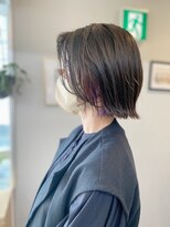 アンドチル 渋谷(AND CHILL)&nbsp;切りっぱなしボブ/インナーカラー/パープル/外ハネボブ　渋谷
