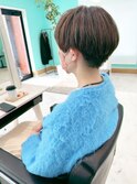 大人可愛いマッシュ×ベージュカラー
