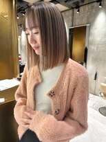 ヨーク(yoke)&nbsp;【yoke×RYO】インナーカラー/ミルクティーベージュ/ボブ/立川