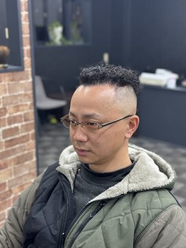 ケースタイル(K-style) スキンフェード×ナチュラルパーマ