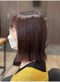 ミルクティーベージュカラーくびれヘアグレージュカラー韓国