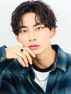 オーシャントーキョー 原宿(OCEAN TOKYO) 波巻きパーマメンズツイストスパイラルパーマセンターパート