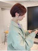 ショートボブ/簡単スタイリング/丸みショート/可愛い/20代30代