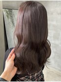 透明感ラベンダーグレージュブリーチなし
