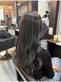 シルバーグレージュ×バレイヤージュ
