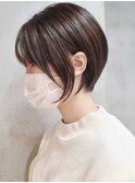 武蔵小杉大人ショートボブ前下がりベージュカラーくびれレイヤー