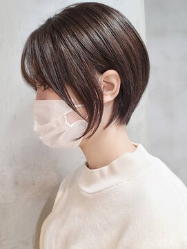 エリマ 武蔵小杉(elima) 武蔵小杉大人ショートボブ前下がりベージュカラーくびれレイヤー