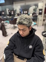 ノーム バイ アウラ(norm. by aura) ホワイトベージュハイトーンカラーメンズカットメンズカラー