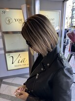 タオ 河原町(Tao) "ボブとバレイヤージュ"