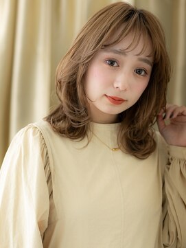 カバーヘア イヴ 戸頭店(COVER HAIR EVE) カーキベージュアッシュくびれヘアウルフカットY戸頭20代30代