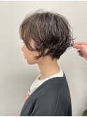ニュアンスパーマ/ショートパーマ/大人可愛い丸みショートパーマ
