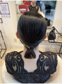 面だしヘアアレンジ
