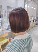 30代40代◎まとまるボブ×小顔カット艶カラー美髪縮毛矯正