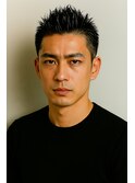 スパイキーショート × ジェルスタイリング