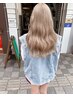 cut＋ケアブリーチ＋プレミアムcolor＋フローディア4ステップtr￥16800円