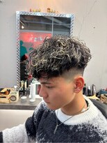 刈部倶楽舞&nbsp;メッシュスペインカール