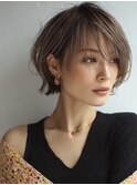 ミセスショート×白髪ぼかしカラー30代40代50代60代