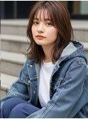 ミディアムヘアー/チャコールグレー/20代30代/髪質改善/越谷