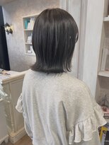 キャアリー(Caary)&nbsp;福山美容室caary切りっぱなしミディアム髪質改善透明感10代20代