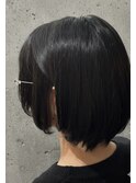 地毛風カラー×艶ボブ