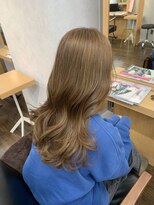 ヘアースペースブルーム プリュス 石橋店(HAIR SPACE BLOOM plus)&nbsp;ヘーゼルベージュ/透明感/レイヤーカット/韓国ヘア