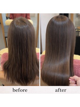 ソア 武蔵小杉(SOAR) 前髪アンブレラカラーでピンクベージュにイメチェン