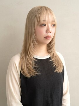 ハウ 心斎橋(how) 夏カラー◎ホワイトブロンドブリーチあり透明感レイヤーボブ