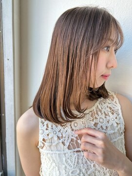 カバーヘア ブリス 戸田公園西口店(COVER HAIR bliss) ミディアムレイヤー/髪質改善/ミルクブラウン/大人艶髪p戸田公園