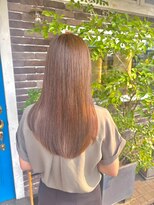 アズグロウ エクラ(AS GROW 'eclat) ハイライトカラー上品ブラウンストレート