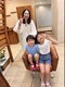 パーチフォーヘアー(Perch for hair)の写真/【親子でのご来店大歓迎】周りを気にせず過ごせる半個室空間♪お得な親子割クーポンもご用意しております◎
