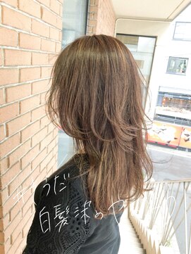 サロンドミルク 溝の口店(salon de MiLK) 明るめカラーが叶う脱白髪染めハイライト