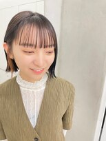 エンドリンク(endlink) ミニボブ×インナーカラーオレンジ