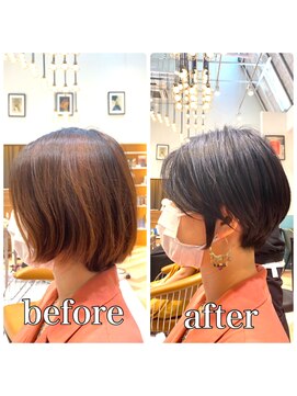 ロンド レグリーズ 立川(Lond leglise) 【山方　直也】マッシュショート×小顔×耳かけ×大人かわいい